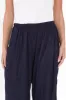 Lira Dark Navy Crinkle Cotton Wide Leg Pants sold by Blue Bungalow