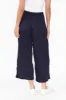Lira Dark Navy Crinkle Cotton Wide Leg Pants sold by Blue Bungalow