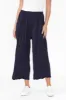 Lira Dark Navy Crinkle Cotton Wide Leg Pants sold by Blue Bungalow