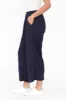 Lira Dark Navy Crinkle Cotton Wide Leg Pants sold by Blue Bungalow