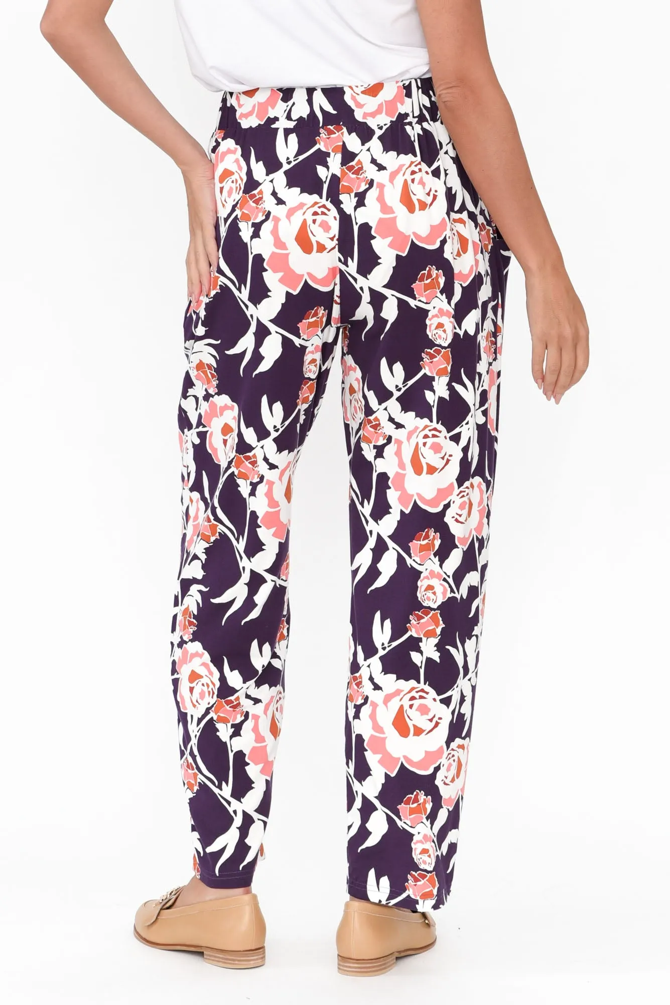 Rosella Purple Rose Bamboo Pants sold by Blue Bungalow product image thumbnail 5