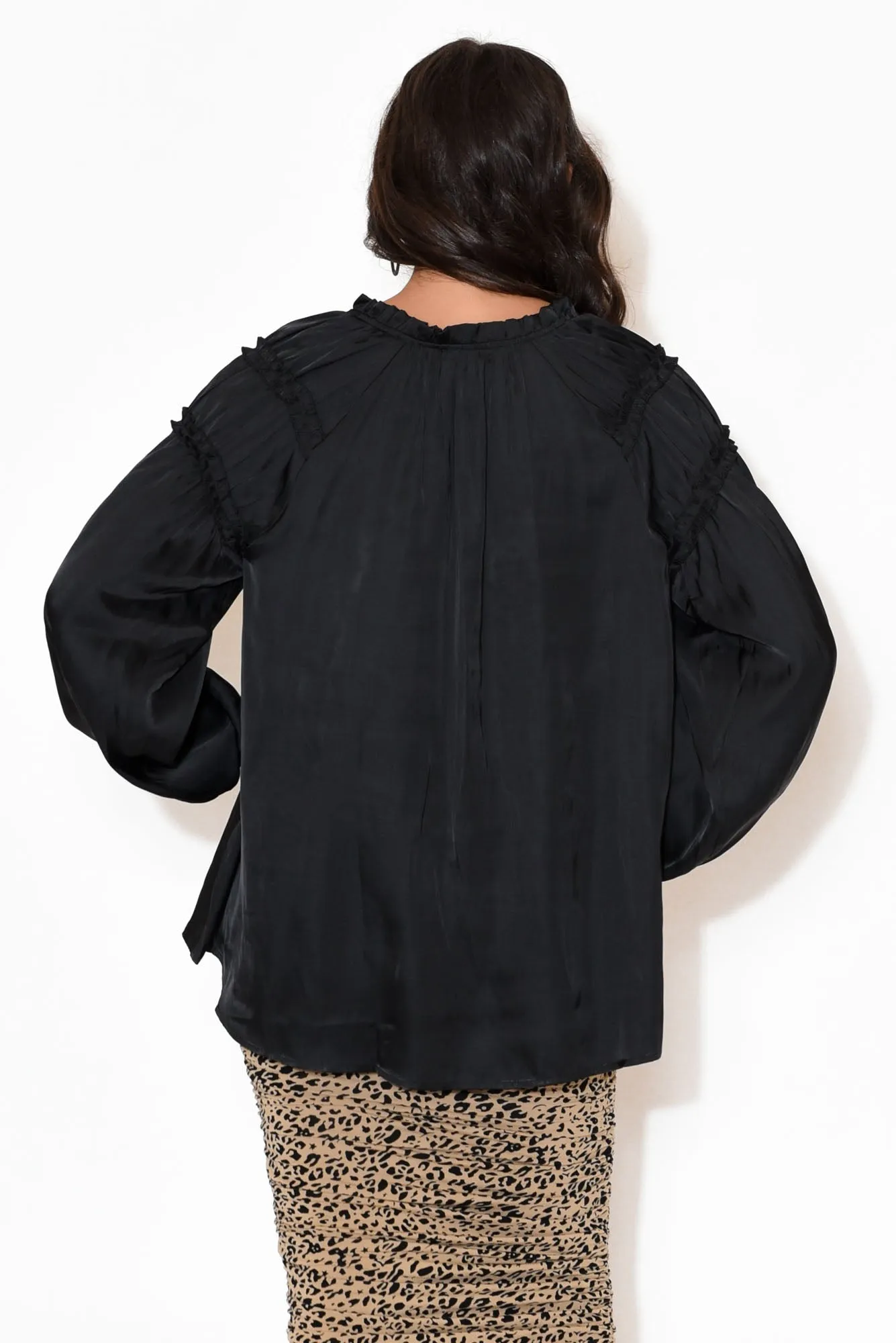 Midnight Flyer Black Long Sleeve Top sold by Blue Bungalow product image thumbnail 5