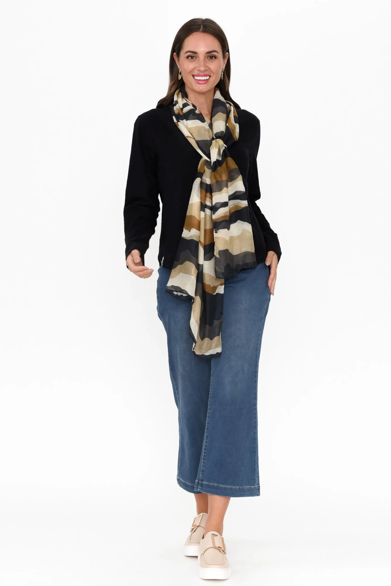 Everyday Black Cotton Long Sleeve Tee sold by Blue Bungalow product image thumbnail 2