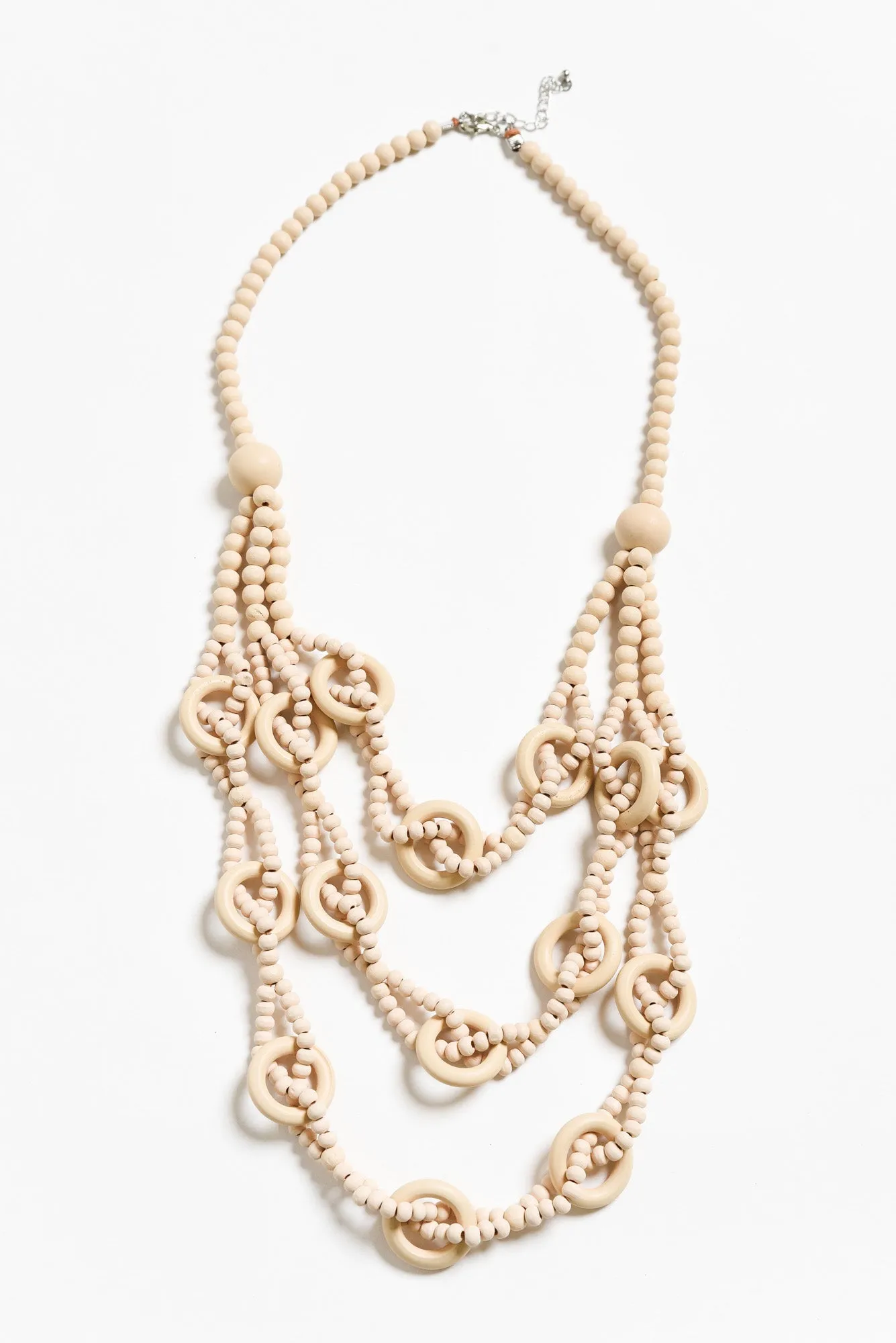 Riina Cream Beaded Necklace sold by Blue Bungalow