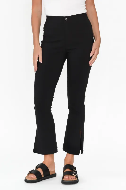 Edwina Black Spilt Leg Pants sold by Blue Bungalow