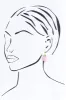 Toria Pink Stone Earrings sold by Blue Bungalow