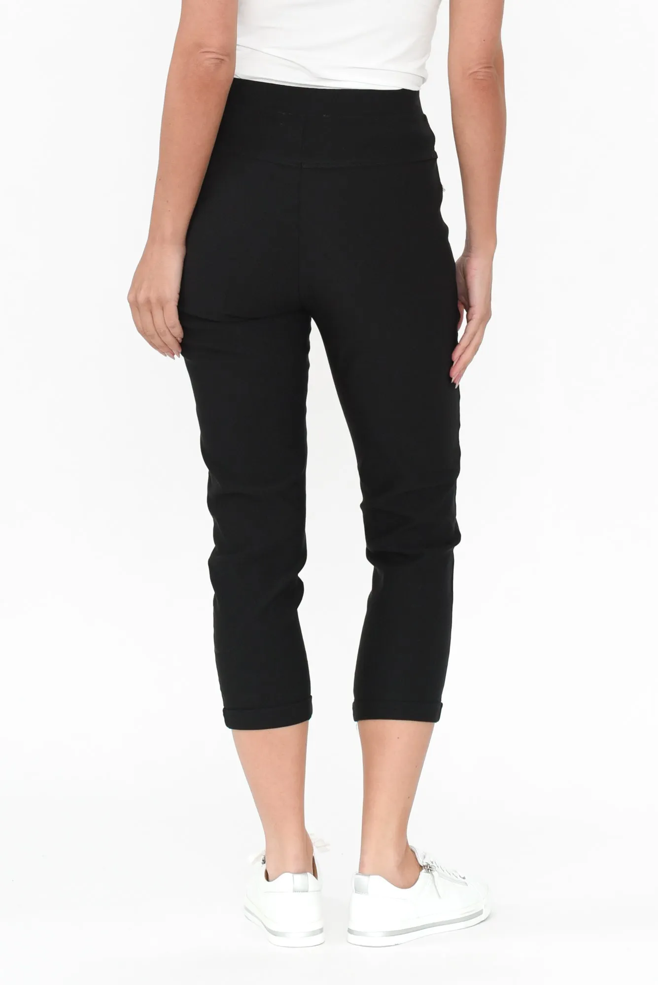 Jensen Black Cotton Stretch Pants sold by Blue Bungalow product image thumbnail 4