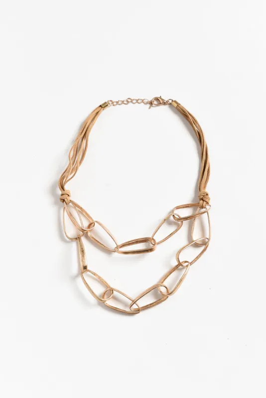Minka Gold Link Necklace sold by Blue Bungalow