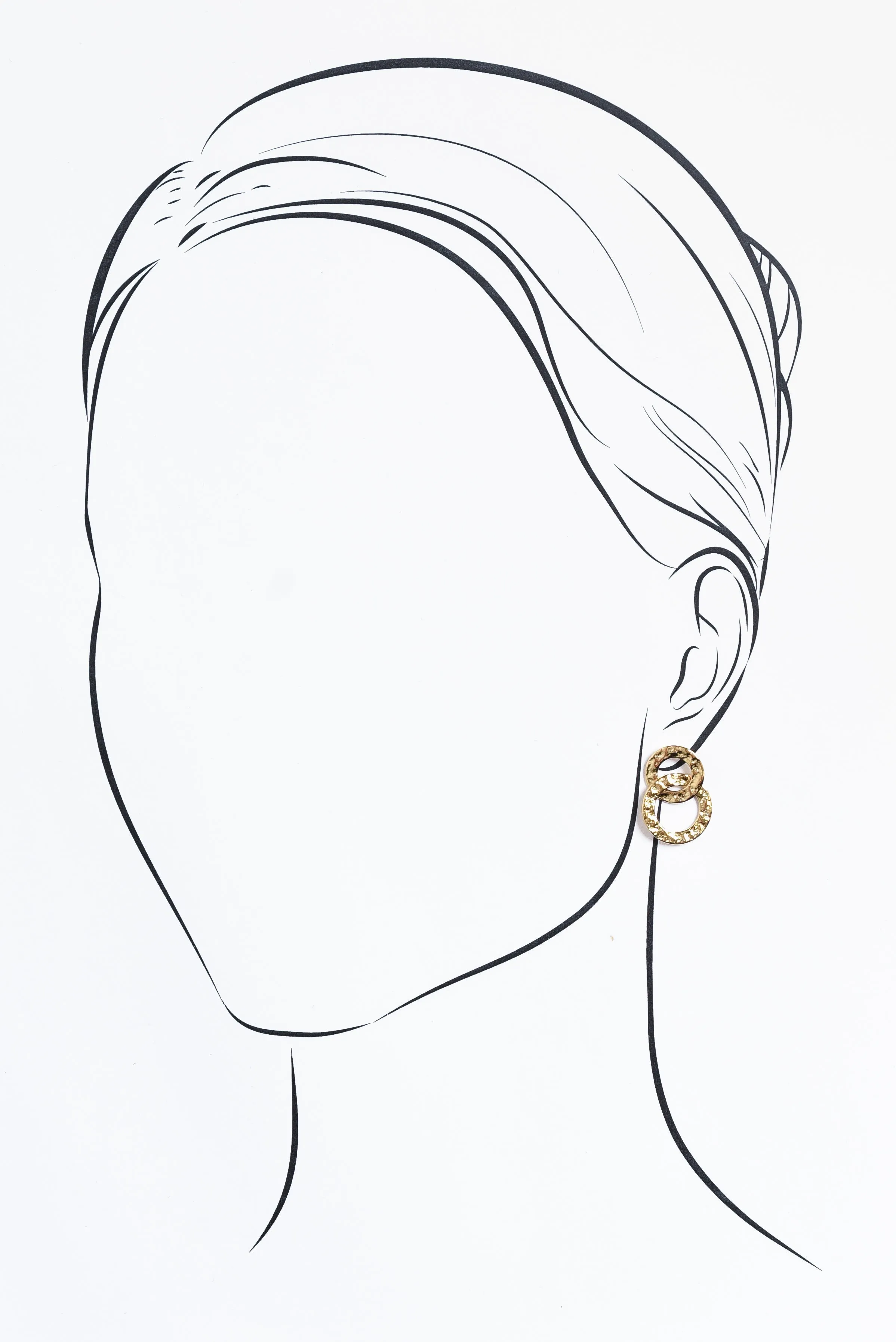 Kieb Gold Plated Drop Earrings sold by Blue Bungalow product image thumbnail 2