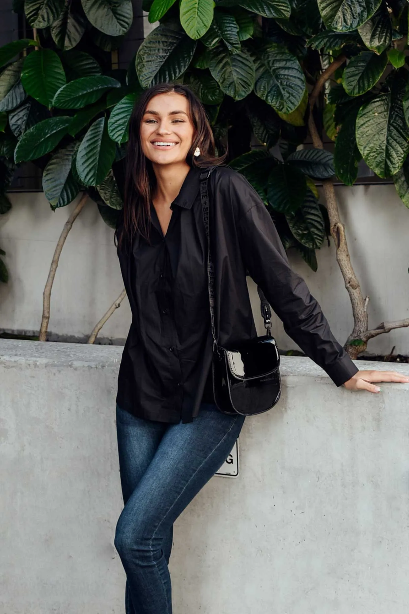 Atticus Black Cotton Shirt sold by Blue Bungalow product image thumbnail 3