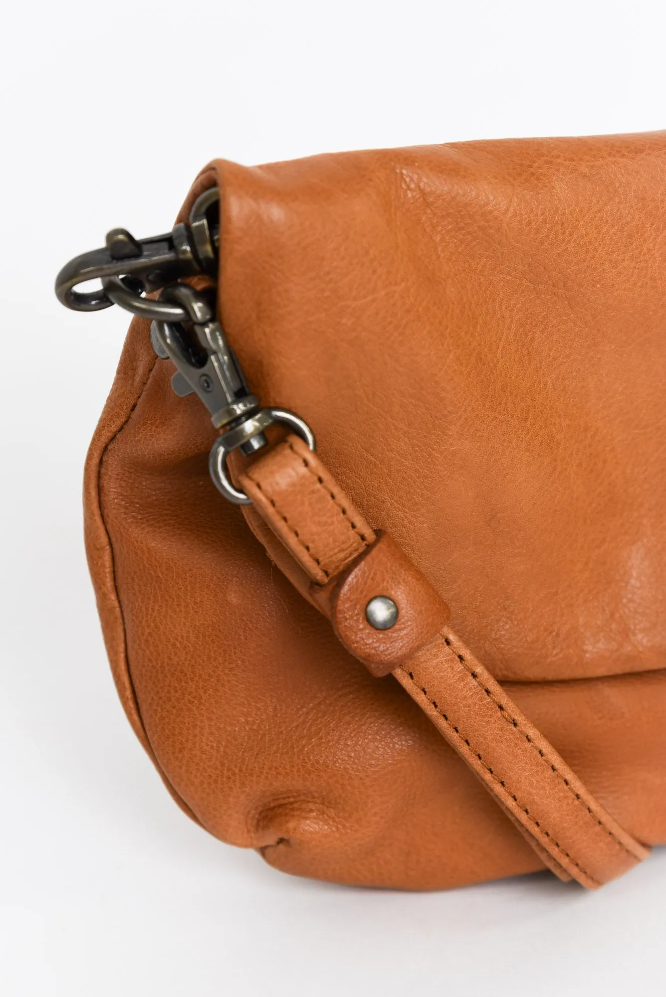 Ophira Tan Leather Crossbody Bag sold by Blue Bungalow product image thumbnail 4
