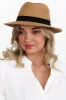 Caramel Travel Fedora sold by Blue Bungalow