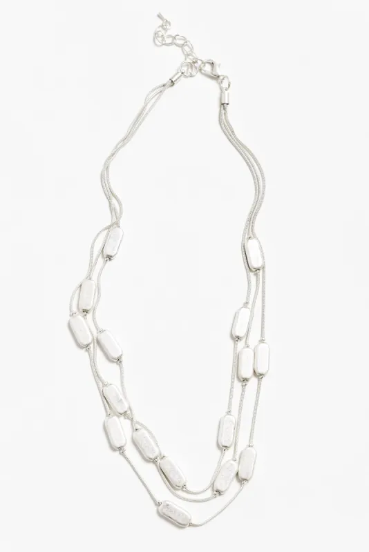 Shan Silver Beaded Necklace sold by Blue Bungalow