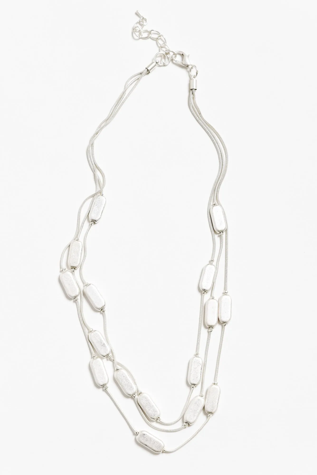 Shan Silver Beaded Necklace sold by Blue Bungalow