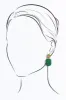 Ariel Green Rectangle Drop Earrings sold by Blue Bungalow