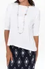 Camila White Bamboo Top sold by Blue Bungalow