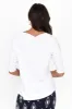 Camila White Bamboo Top sold by Blue Bungalow