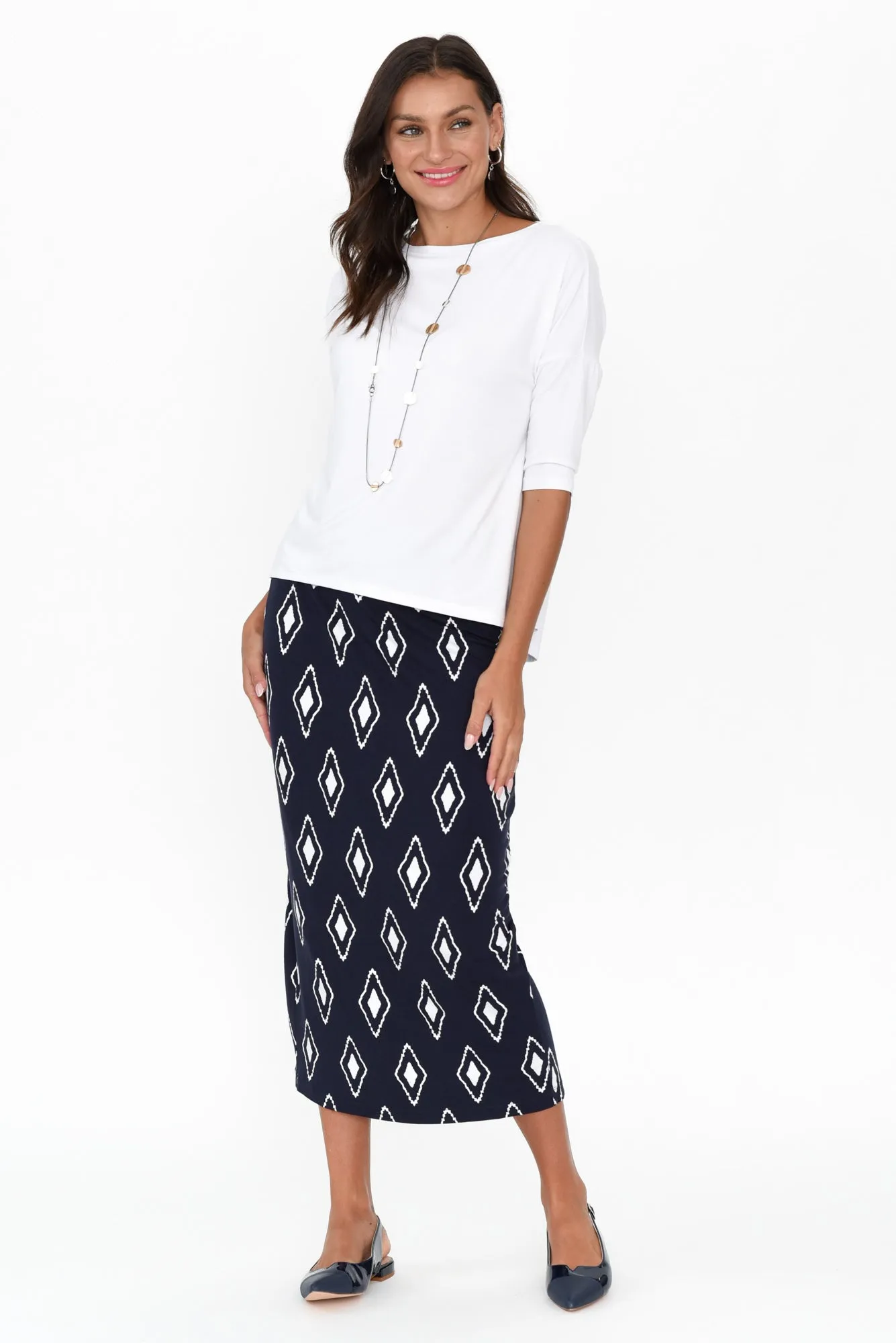 Camila White Bamboo Top sold by Blue Bungalow product image thumbnail 2