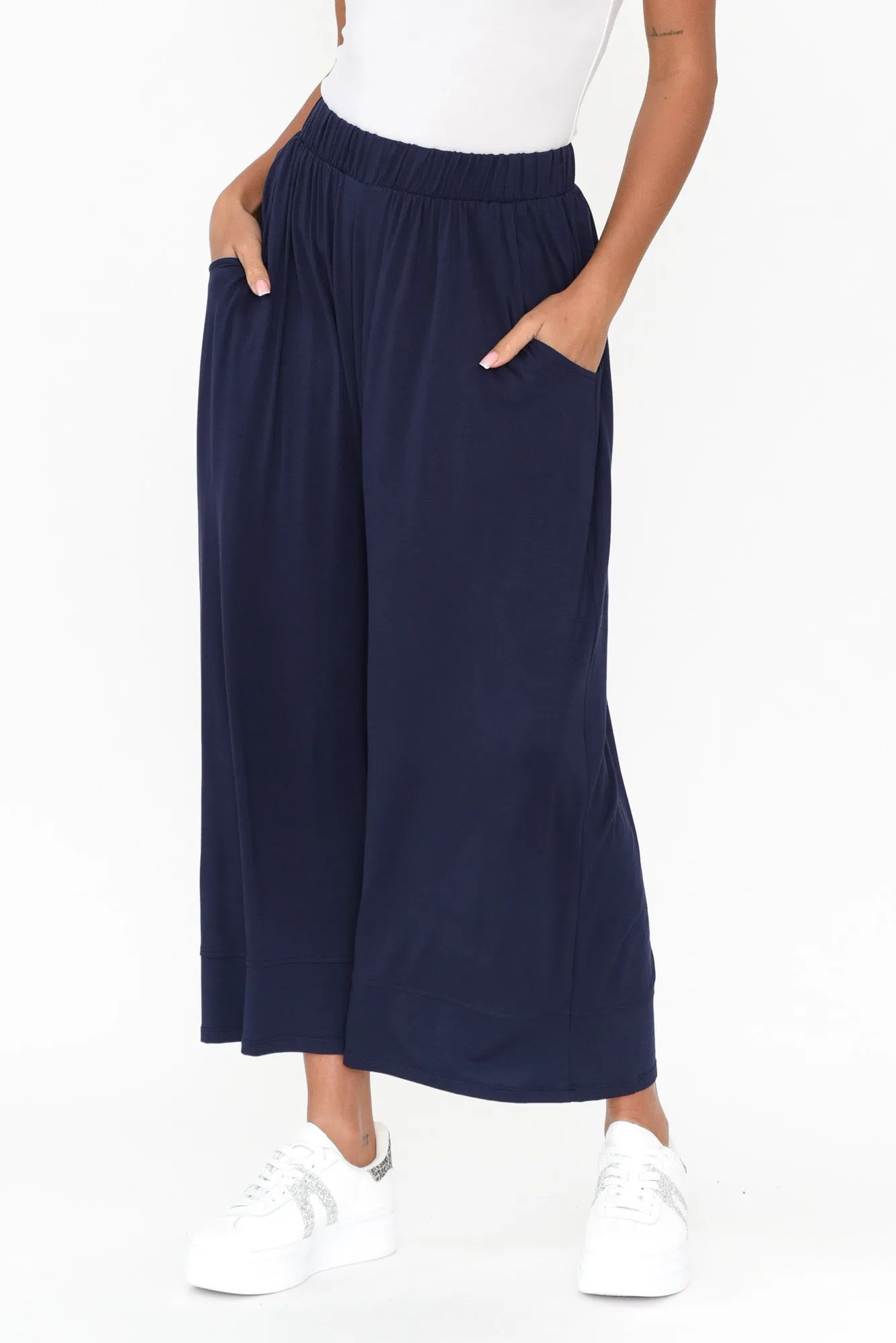 Bianca Navy Relaxed Pants sold by Blue Bungalow product image thumbnail 2