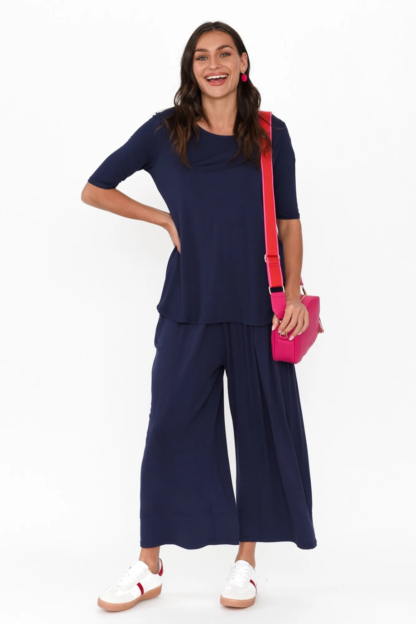 Bianca Navy Relaxed Pants sold by Blue Bungalow product image thumbnail 3