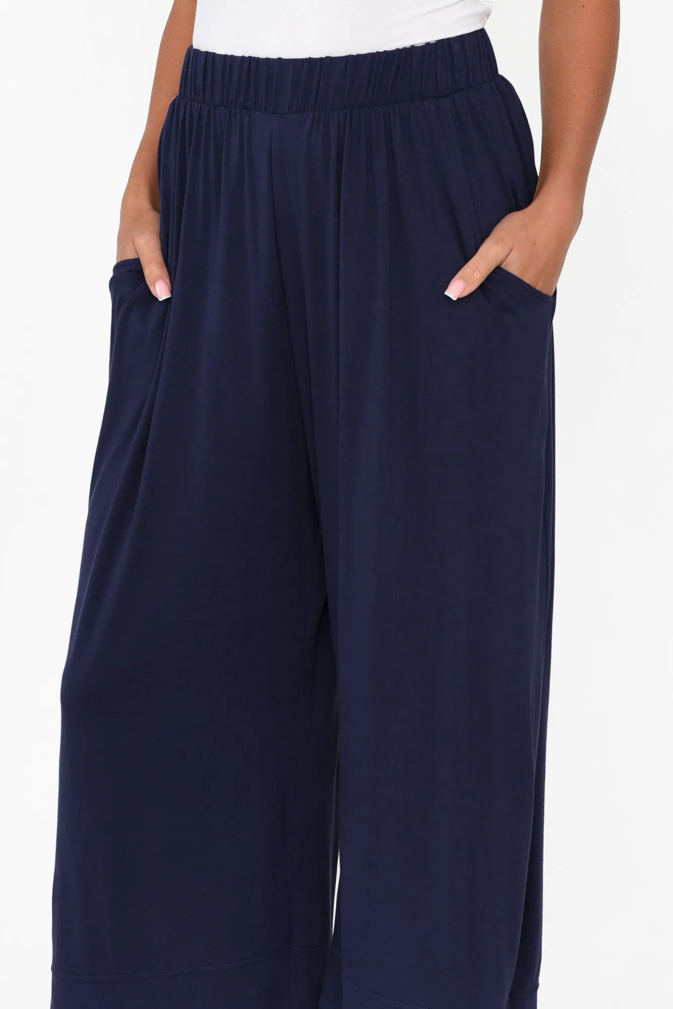 Bianca Navy Relaxed Pants sold by Blue Bungalow product image thumbnail 4