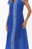 Panama Azure Blue Cotton Maxi Dress sold by Blue Bungalow