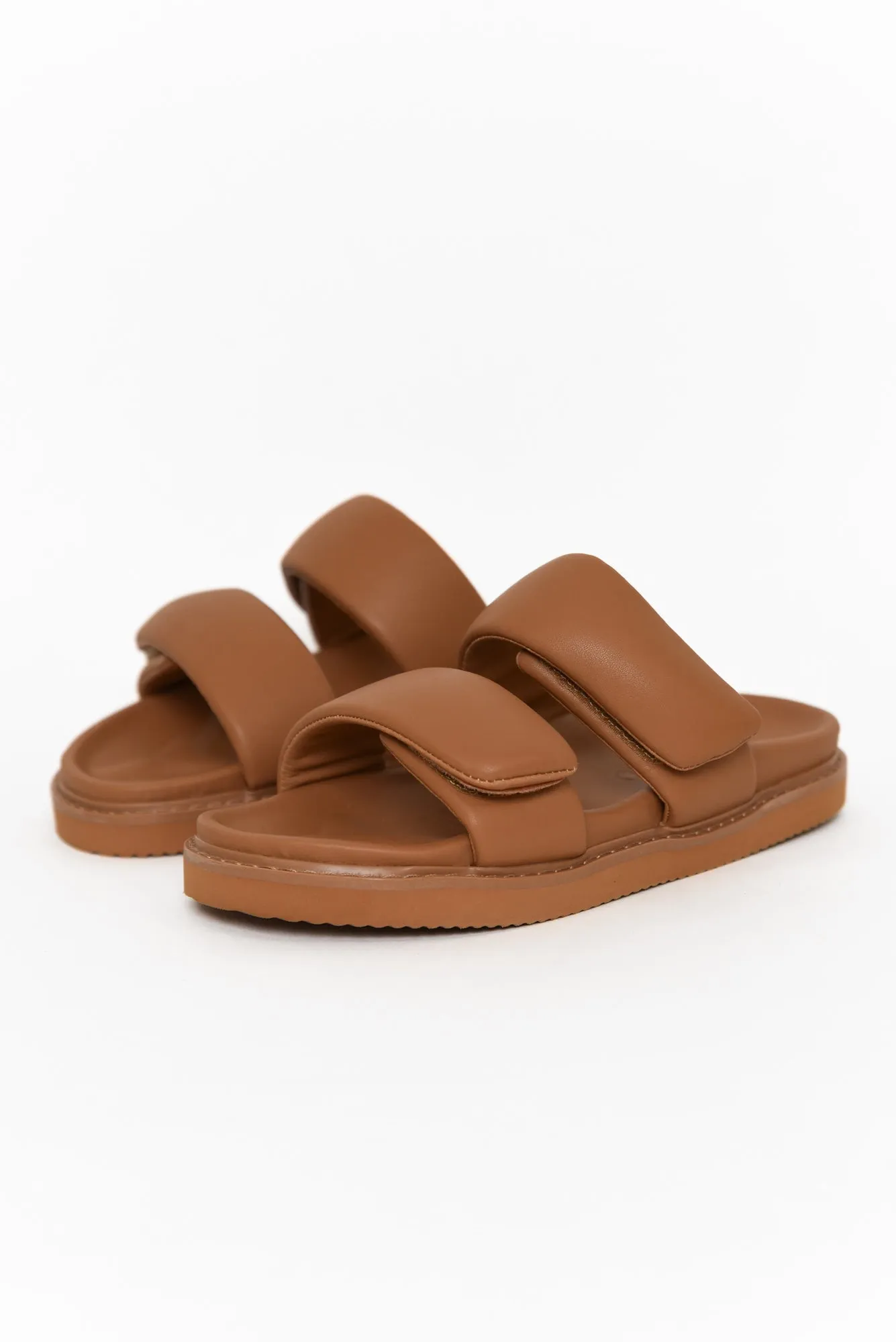 Amy Tan Leather Slide sold by Blue Bungalow