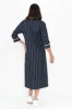 Robyn Navy Stripe Cotton Shirt Dress sold by Blue Bungalow