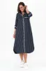 Robyn Navy Stripe Cotton Shirt Dress sold by Blue Bungalow