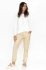 Munich Cream Wet Look Stretch Pants sold by Blue Bungalow