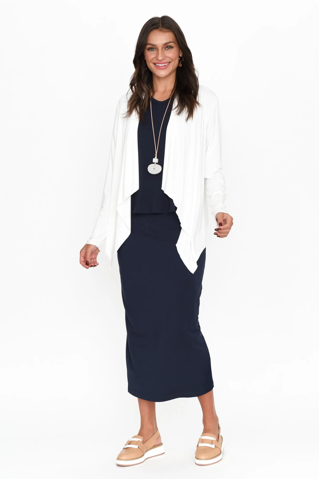 Joni Cream Bamboo Cardigan sold by Blue Bungalow product image thumbnail 2