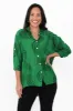 Fergus Green Circle Cotton Blend Shirt sold by Blue Bungalow