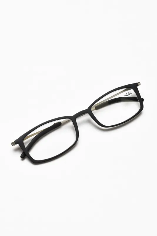 Zaina Black Slim Reading Glasses made by Blue Bungalow