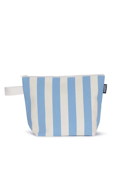 Stash Base Large Powder Blue Stripe Clutch sold by Blue Bungalow
