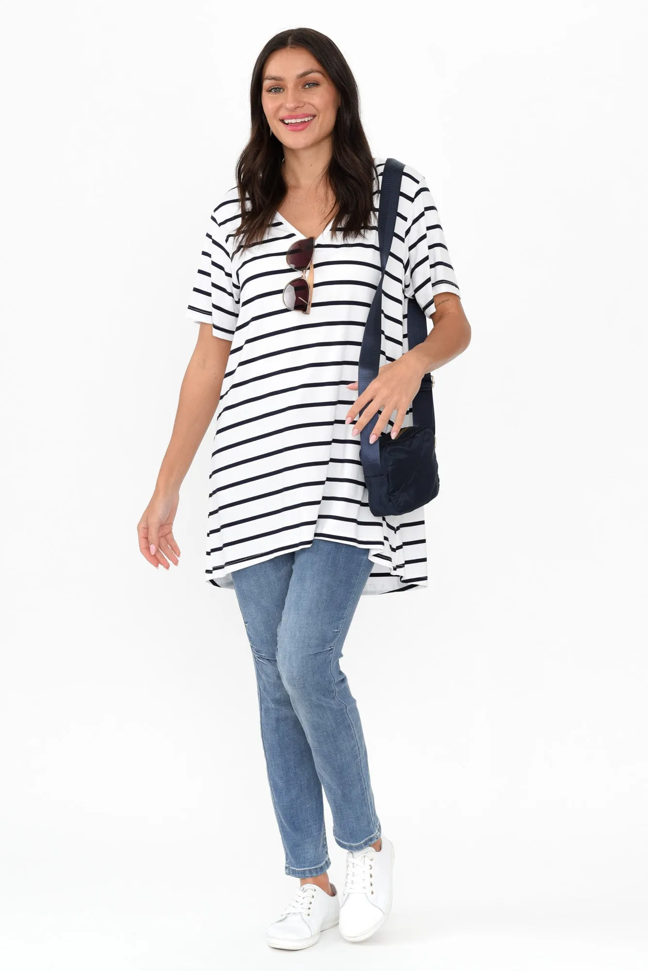 Arden Blue Denim Tie Jeans sold by Blue Bungalow product image thumbnail 2