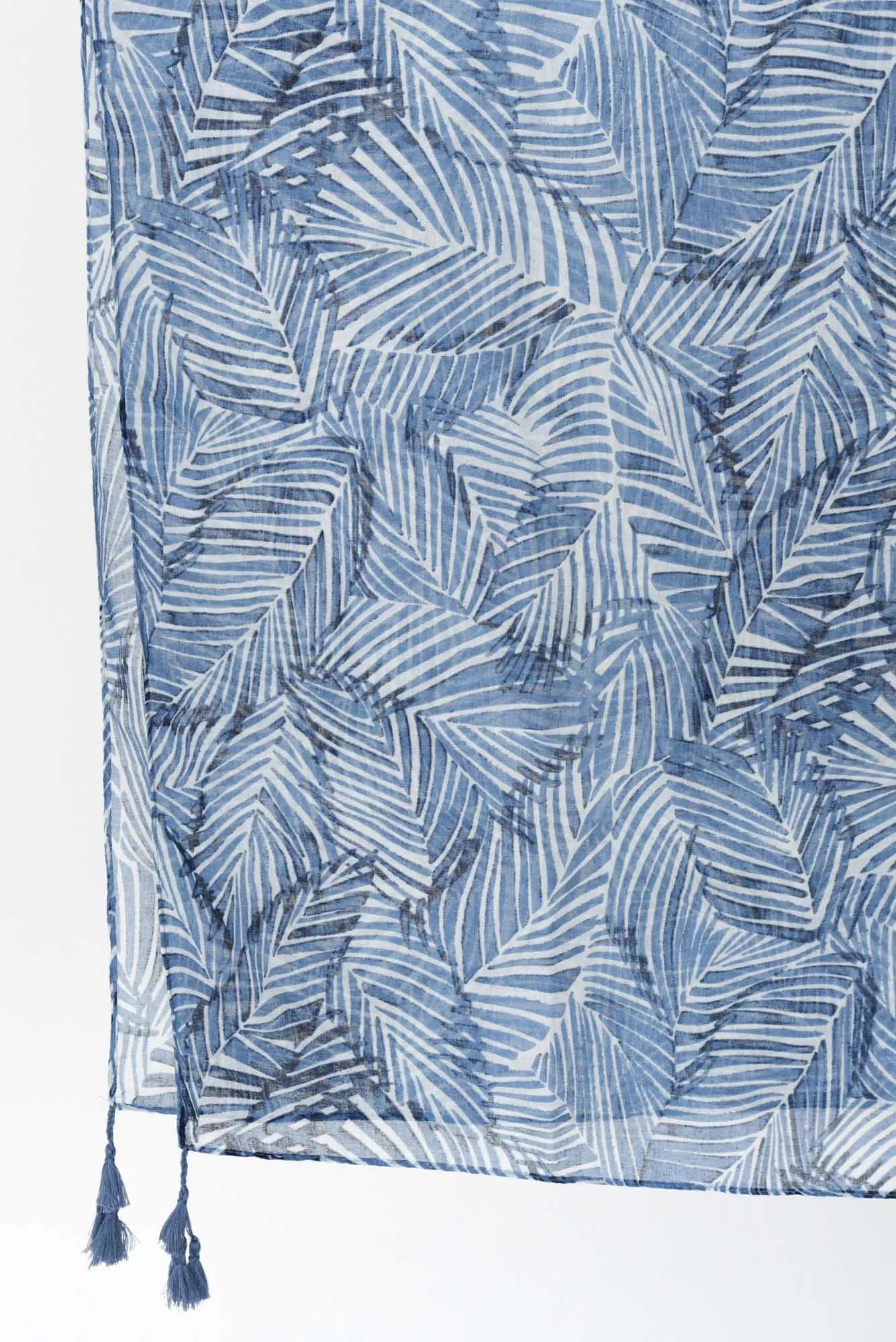 Xanadu Blue Leaf Scarf sold by Blue Bungalow product image thumbnail 3