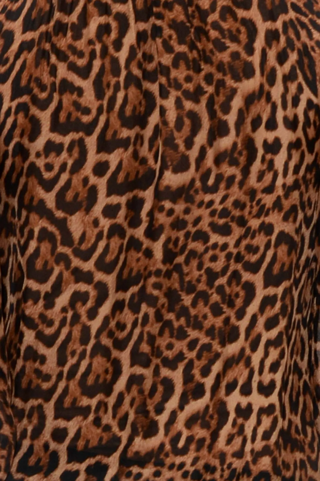 Riley Leopard Silk Ruffle Top sold by Blue Bungalow product image thumbnail 4