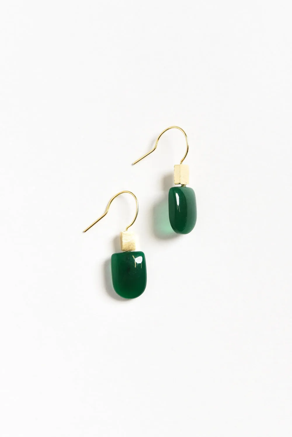 Toria Green Stone Earrings sold by Blue Bungalow