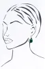 Toria Green Stone Earrings sold by Blue Bungalow