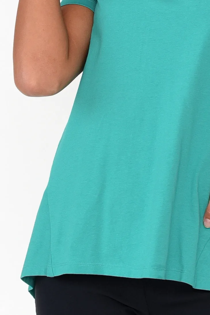 Luella Jade Green Cotton Tee sold by Blue Bungalow product image thumbnail 4