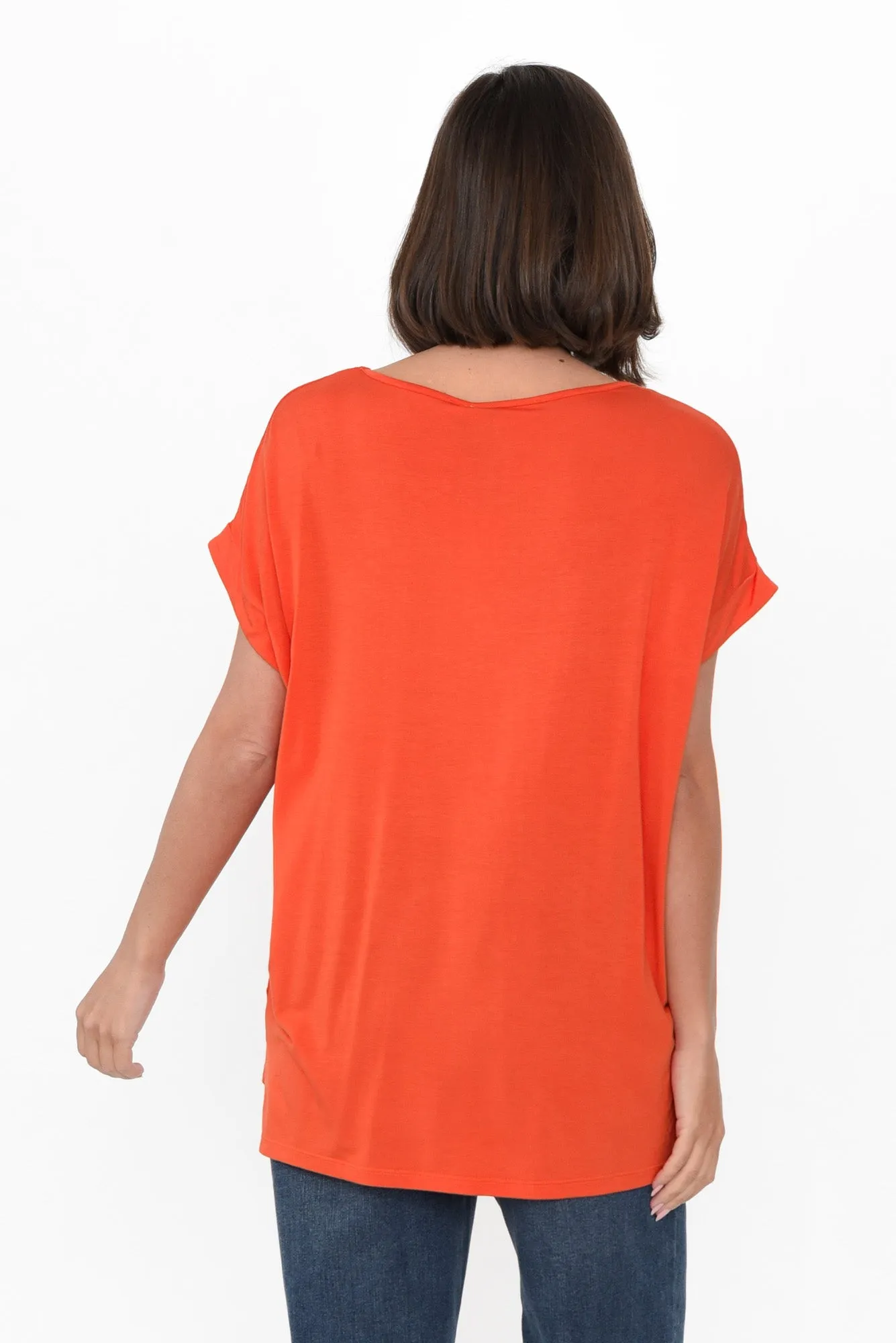 Fallon Orange Bamboo Top sold by Blue Bungalow product image thumbnail 5