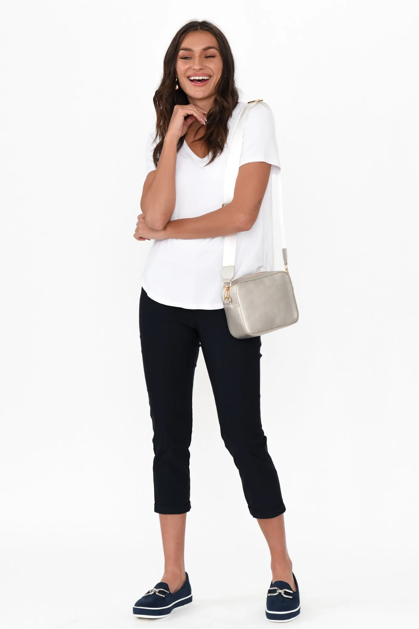 Veronica White Bamboo Tee sold by Blue Bungalow product image thumbnail 3