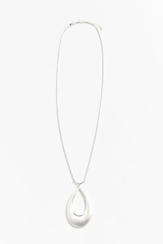 Marvelo Silver Pendant Necklace sold by Blue Bungalow