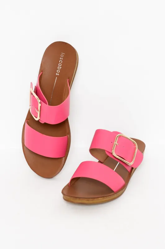 Doti Hot Pink Buckle Slide sold by Blue Bungalow