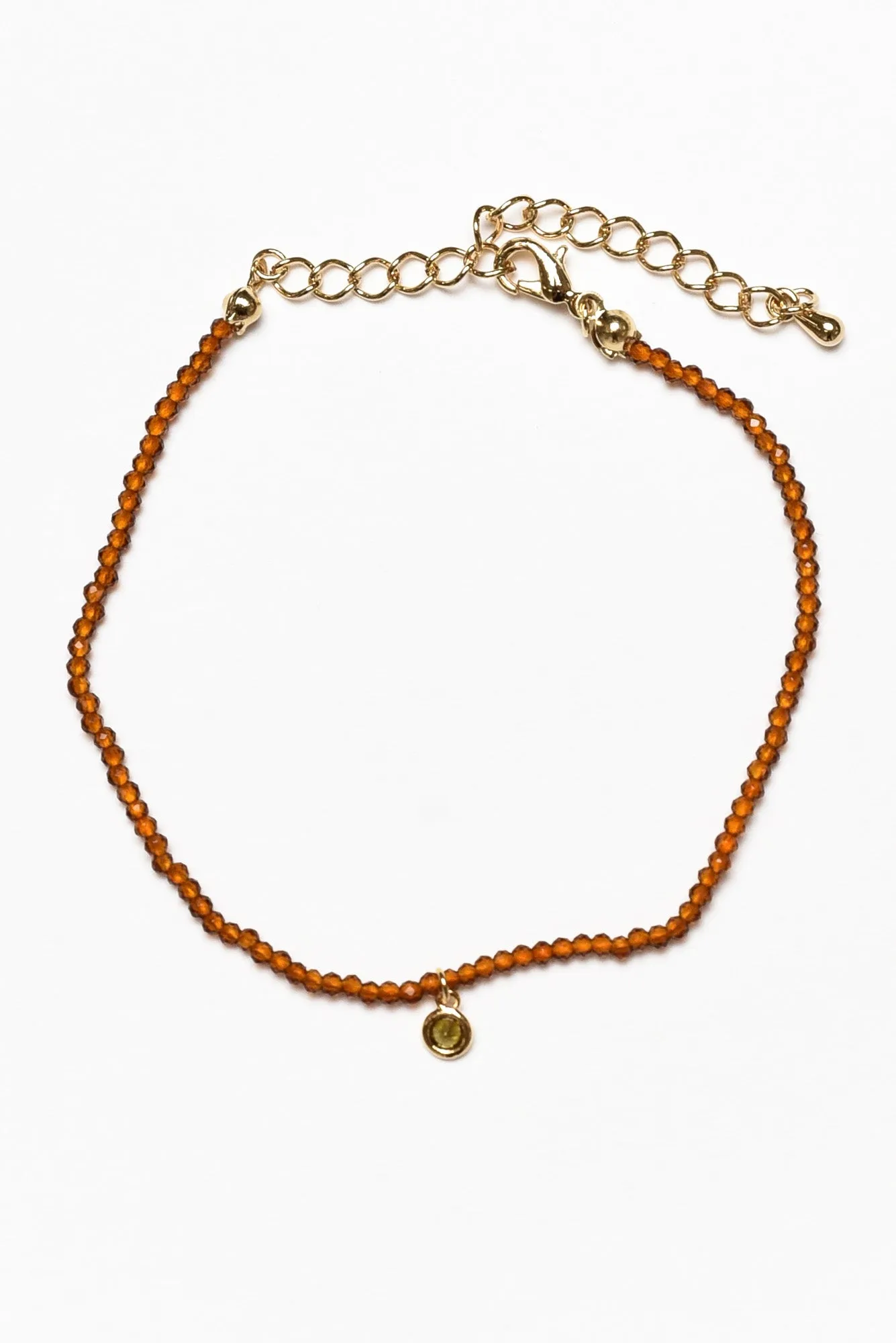 Bribie Rust Beaded Bracelet sold by Blue Bungalow