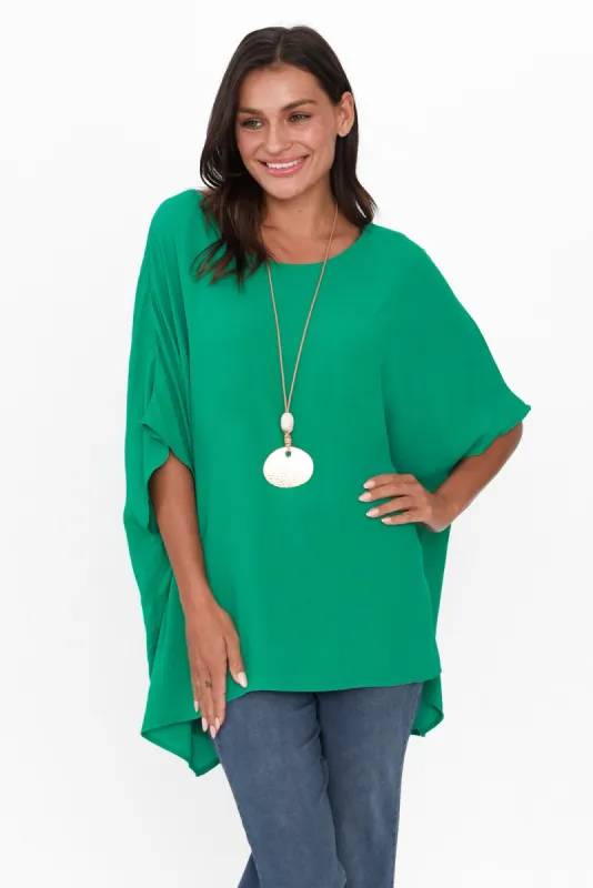 Mali Green Drape Top sold by Blue Bungalow