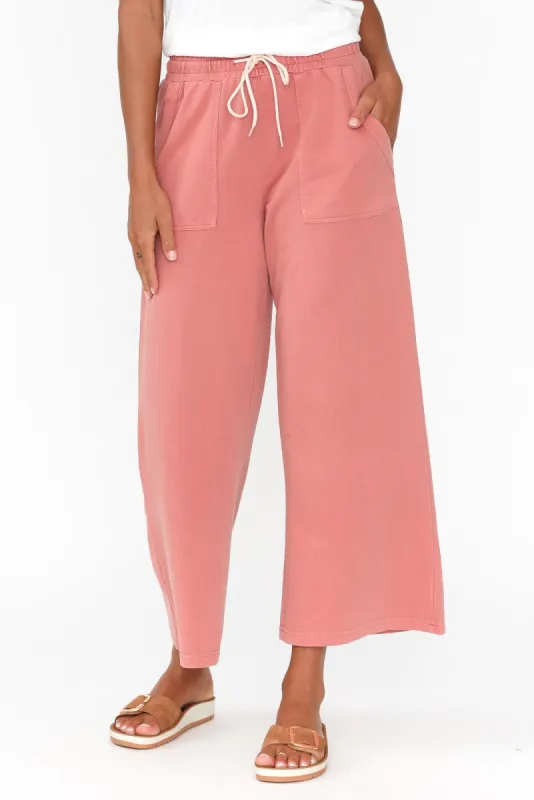Mariam Blush Relaxed Track Pants sold by Blue Bungalow
