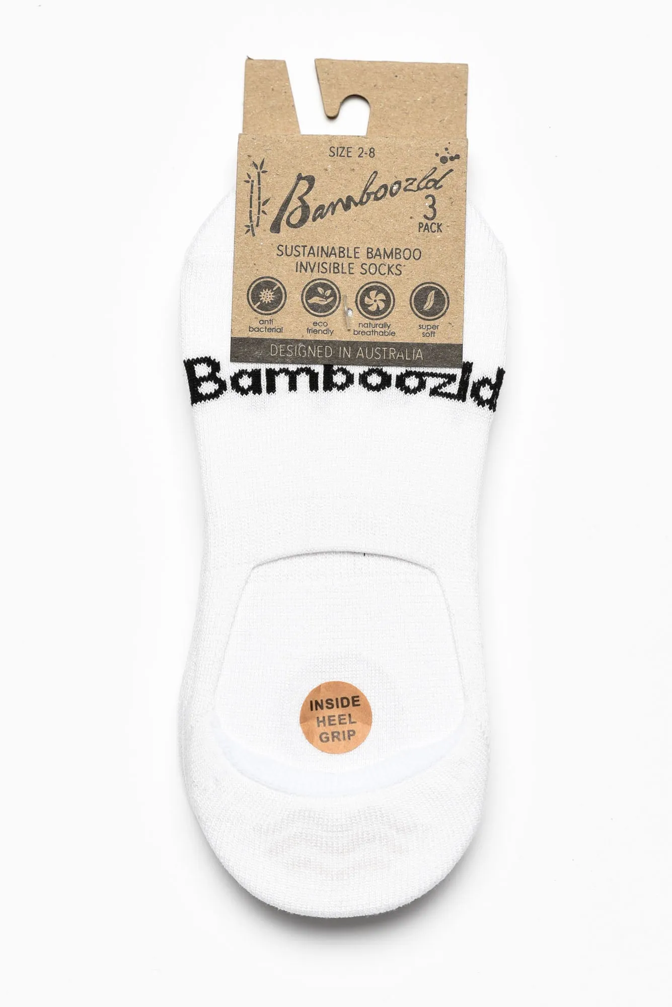 White Bamboo Three Pack Sockettes sold by Blue Bungalow product image thumbnail 2