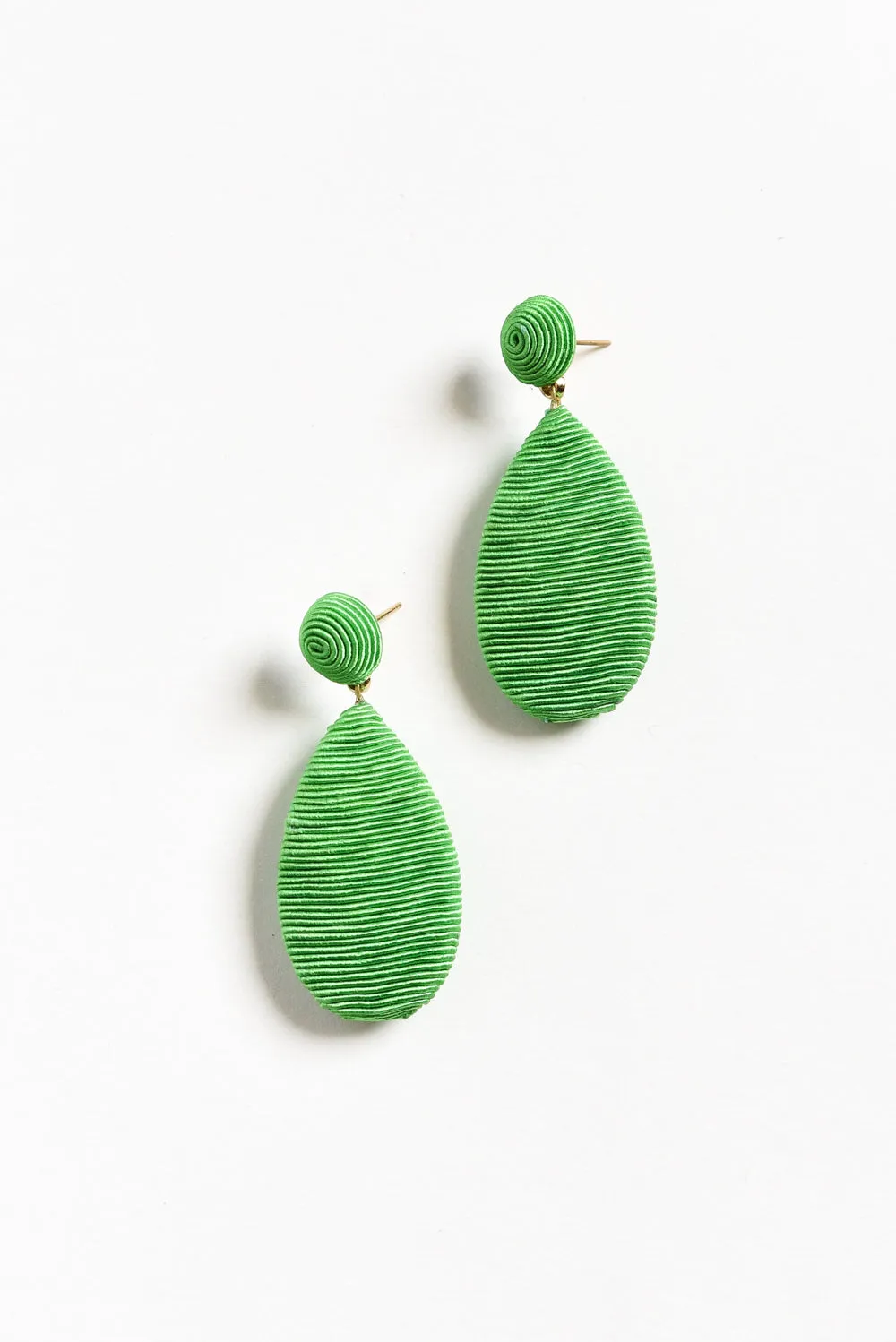 Hailey Green Teardrop Earrings sold by Blue Bungalow