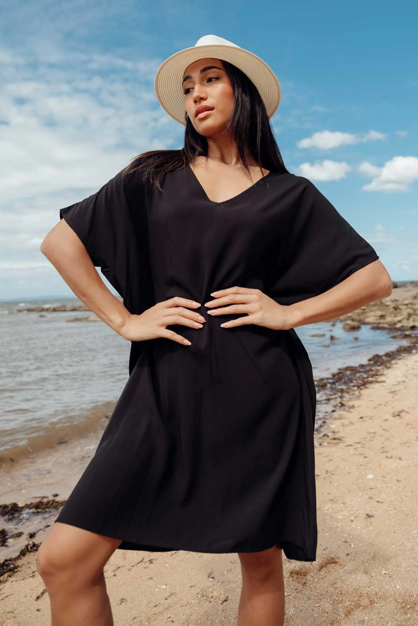 Quinn Black Kaftan sold by Blue Bungalow product image thumbnail 2
